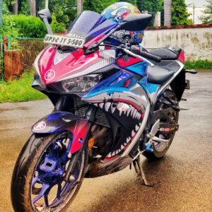 Yamaha R3 Shark Design [Full Body Edge To Edge Wrap / Decal / Sticker Kit]