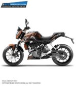 KTM Duke Arkade Design 125-200-390 (BS4-BS6) [Full Body Wrap / Decal / Sticker Kit]