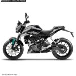 KTM Duke 690 Inspired Grey Design 125-200-390 (BS4-BS6) [Full Body Wrap / Decal / Sticker Kit]