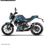 KTM Duke Shark 2 Design 125-200-390 (BS4-BS6) [Full Body Wrap / Decal / Sticker Kit]