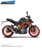 KTM Duke Greymatter Edition 125-200-250-390 (BS4-BS6) [Full Body Wrap / Decal / Sticker Kit]