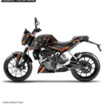 KTM Duke Icon Wolf Design 125-200-390 (BS4-BS6) [Full Body Wrap / Decal / Sticker Kit]
