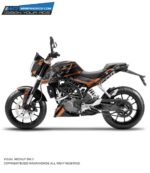 KTM Duke Icon Wolf Design 125-200-390 (BS4-BS6) [Full Body Wrap / Decal / Sticker Kit]