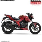 TVS Apache RTR IronMan Mark 4 Designer Series 160/200 4V [Full Body Edge To Edge Wrap / Decal / Sticker Kit]