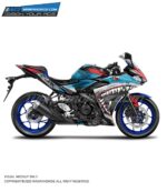 Yamaha R3 Shark Design [Full Body Edge To Edge Wrap / Decal / Sticker Kit]