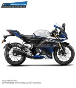 Yamaha V4 Blueline Design [Full Body Edge To Edge Wrap / Decal / Sticker Kit]