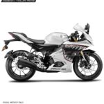Yamaha V4 Shark Teeth Design [Full Body Edge To Edge Wrap / Decal / Sticker Kit]