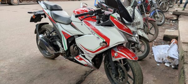 Suzuki Gixxer SF Redline Design 155-250 [Full Body Edge To Edge Wrap / Decal / Sticker Kit] - Image 2