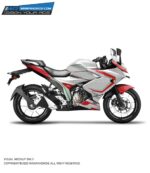 Suzuki Gixxer SF Redline Design 155-250 [Full Body Edge To Edge Wrap / Decal / Sticker Kit]