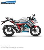 Suzuki Gixxer SF Slashed Design 155-250 [Full Body Edge To Edge Wrap / Decal / Sticker Kit]