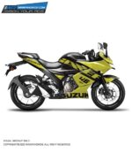 Suzuki Gixxer SF Design 1 155-250 [Full Body Edge To Edge Wrap / Decal / Sticker Kit]