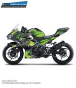 Kawasaki Ninja 400 Raceline Green Design [Full Body Wrap / Decal / Sticker Kit]