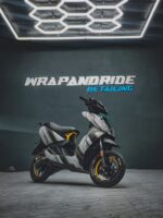 Ather 450x Cyber Design [Full Body Edge To Edge Wrap / Decal / Sticker Kit] - Image 2