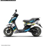 Ather 450x Racing Blue Design [Full Body Edge To Edge Wrap / Decal / Sticker Kit]