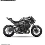 Kawasaki Z900 Grey Hexagon Edition [Full Body Wrap / Decal / Sticker Kit]