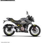 Pulsar N160-250 GreyShark Design [Full Body Edge To Edge Wrap / Decal / Sticker Kit]