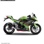 Kawasaki Ninja 300 KRT Design [Full Body Edge To Edge Wrap / Decal / Sticker Kit]