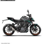 KTM Duke GreyBlue Design 125-200-250-390 (BS4-BS6) [Full Body Wrap / Decal / Sticker Kit]