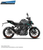 KTM Duke GreyBlue Design 125-200-250-390 (BS4-BS6) [Full Body Wrap / Decal / Sticker Kit]