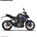 KTM Duke Glitch Design 125-200-250-390 (BS4-BS6) [Full Body Wrap / Decal / Sticker Kit]