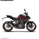 KTM Duke Grunge Red Edition 125-200-250-390 (BS4-BS6) [Full Body Wrap / Decal / Sticker Kit]