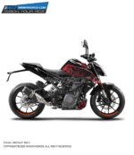 KTM Duke Grunge Red Edition 125-200-250-390 (BS4-BS6) [Full Body Wrap / Decal / Sticker Kit]