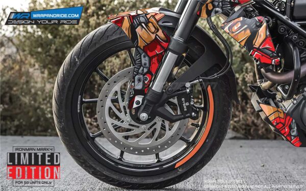 KTM Duke Iron Man Mark 4 Designer Series 125-200-250-390 (BS4-BS6) [Full Body Wrap / Decal / Sticker Kit] - Image 4
