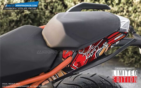 KTM Duke Iron Man Mark 4 Designer Series 125-200-250-390 (BS4-BS6) [Full Body Wrap / Decal / Sticker Kit] - Image 5