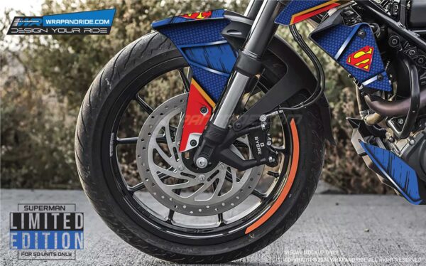 KTM Duke Superman Designer Series 125-200-250-390 (BS4-BS6) [Full Body Wrap / Decal / Sticker Kit] - Image 4