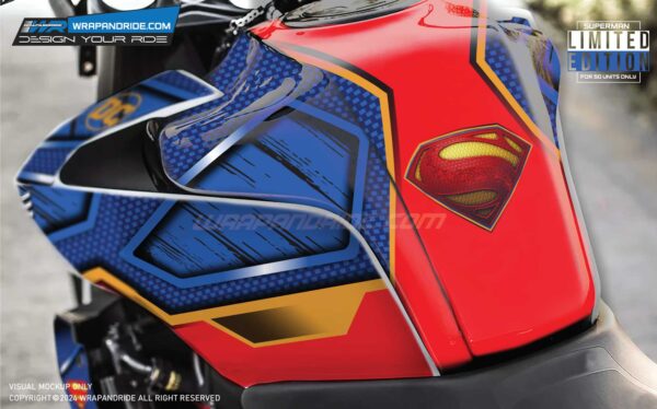 KTM Duke Superman Designer Series 125-200-250-390 (BS4-BS6) [Full Body Wrap / Decal / Sticker Kit] - Image 2