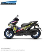 Yamaha Aerox SunMoon Design[Full Body Edge To Edge Wrap / Decal / Sticker Kit]