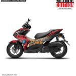 Yamaha Aerox Iron-man Designer Series [Full Body Edge To Edge Wrap / Decal / Sticker Kit]