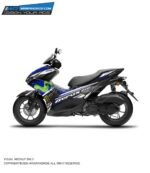 Yamaha Aerox Movistar Design[Full Body Edge To Edge Wrap / Decal / Sticker Kit]