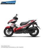 Yamaha Aerox Racespec Red Design [Full Body Edge To Edge Wrap / Decal / Sticker Kit]