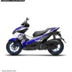 Yamaha Aerox Racespec Blue Design [Full Body Edge To Edge Wrap / Decal / Sticker Kit]