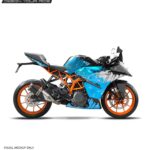 KTM Rc Paintdrip Design 125-200-390 (BS4-BS6) [Full Body Wrap / Decal / Sticker Kit]