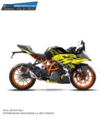 KTM Rc Yellow Cracks Design 125-200-390 (BS4-BS6) [Full Body Wrap / Decal / Sticker Kit]