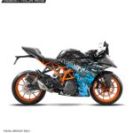 KTM Rc Velocity Design 125-200-390 (BS4-BS6) [Full Body Wrap / Decal / Sticker Kit]