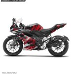 Yamaha V3 Scratch Design [Full Body Edge To Edge Wrap / Decal / Sticker Kit]