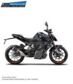 KTM Duke grey Dragon Design 125-200-250-390 (BS4-BS6) [Full Body Wrap / Decal / Sticker Kit]