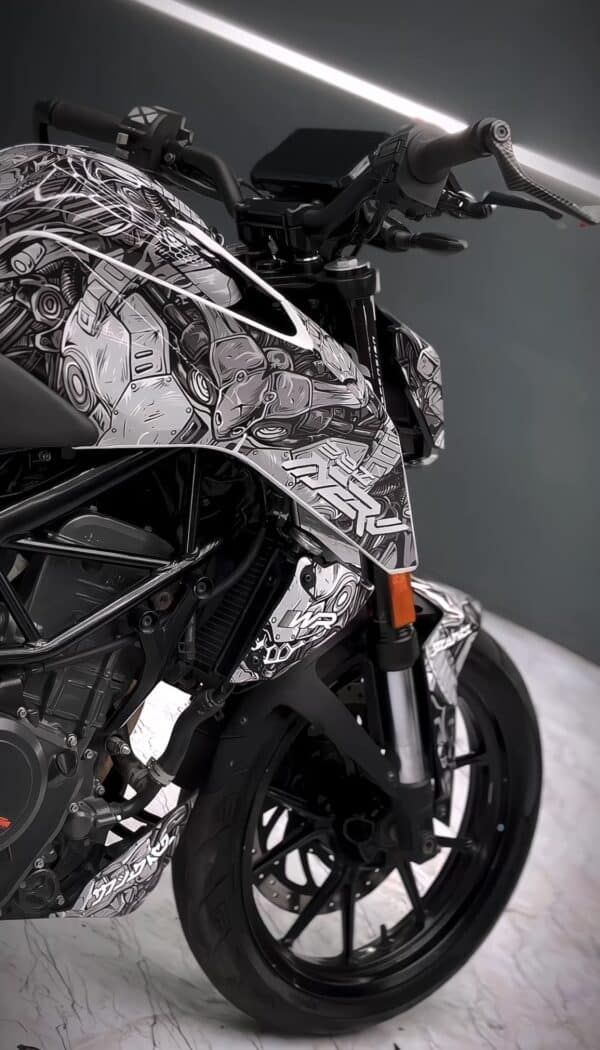 KTM Duke Mecha Edition 125-200-250-390 (BS4-BS6) [Full Body Wrap / Decal / Sticker Kit] - Image 2